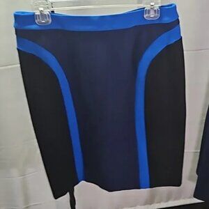 Etcetera Blk, Navy,and Royal Blue Skirt Size 6
